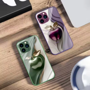 Happy Black Apple iPhone Case