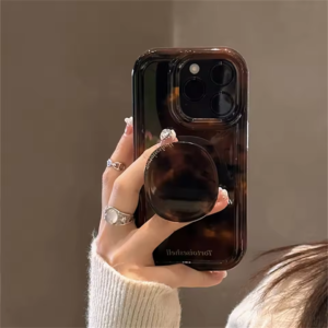 Luxury Amber Tortoiseshell Holder iPhone Case