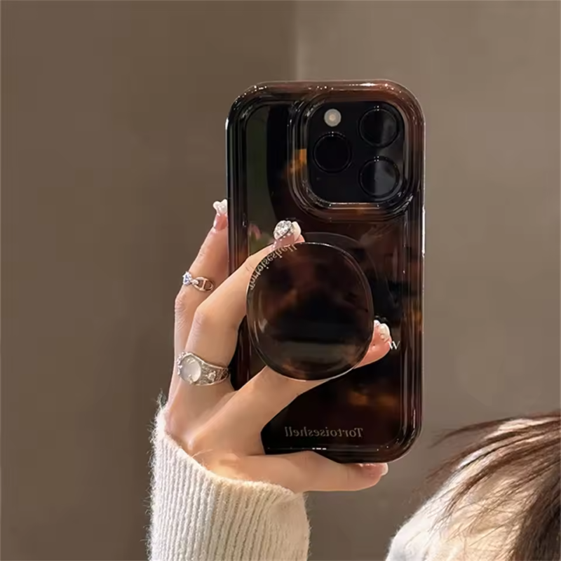 Luxury Amber Tortoiseshell Holder iPhone Case