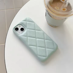 Geometric Leather Cover iPhone Case