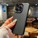 Silicone Litchi Lines Leather iPhone Case