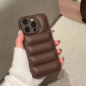 Down Jacket Fine Hole Silicon iPhone Case
