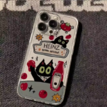 Tomato Sauce Black Cat Soft iPhone Case