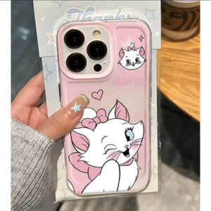 Marie Cat Bow Blink Love iPhone Case