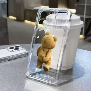 Teddy Bear Couple Cartoon iPhone Case